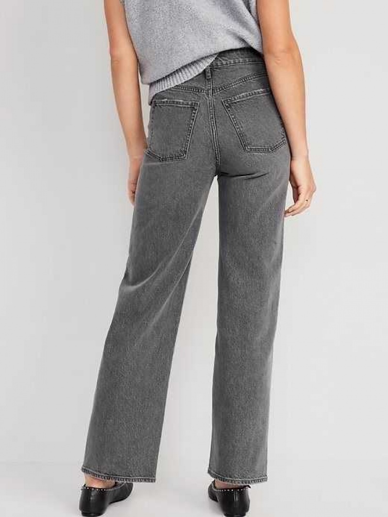 Old Navy Extra High-Waisted Button-Fly Wide-Leg Jeans Paloma | IFW804631