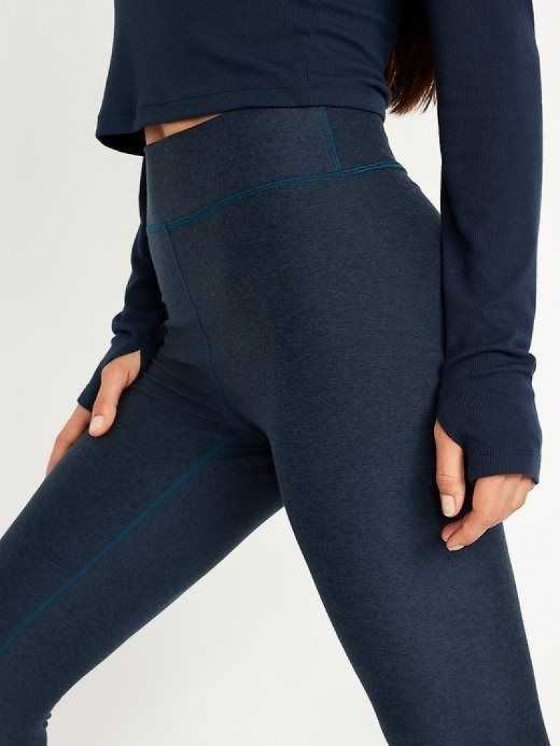 Old Navy Extra High-Waisted Cloud+ 7/8 Leggings Navy | SPY026397