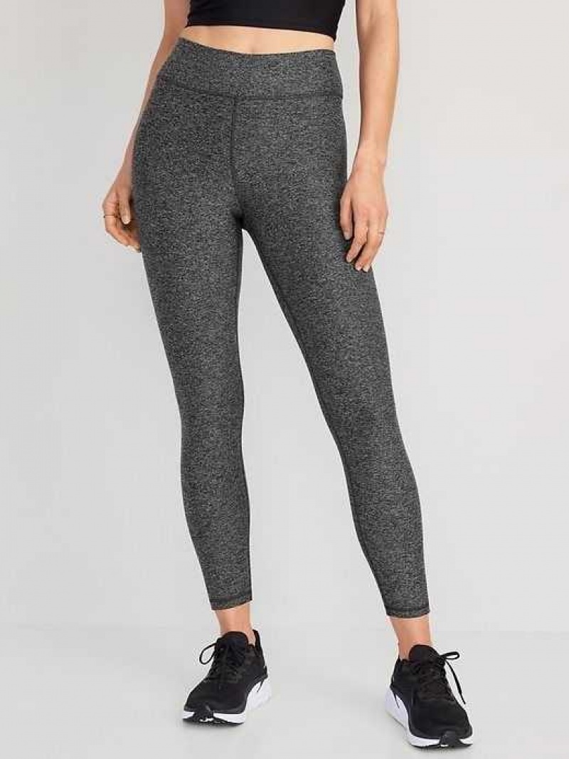 Old Navy Extra High-Waisted Cloud+ 7/8 Leggings Dark Grey | RHY159670