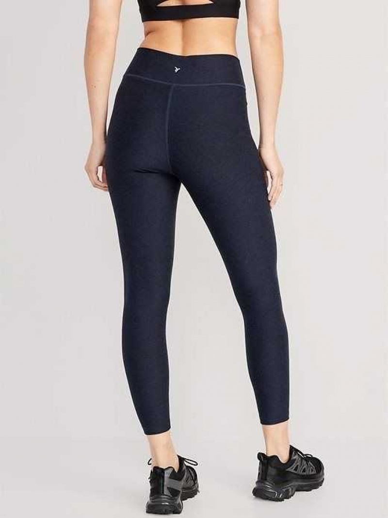 Old Navy Extra High-Waisted Cloud+ 7/8 Leggings Navy | OAI871360