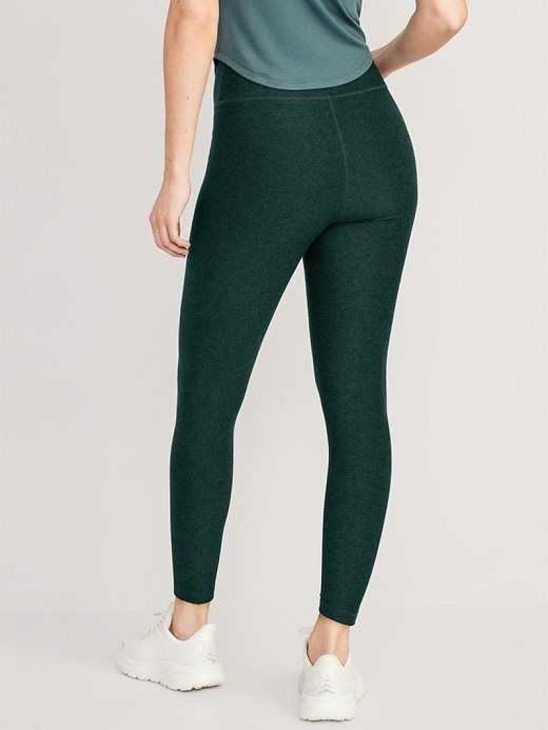 Old Navy Extra High-Waisted Cloud+ 7/8 Leggings Deep Green | IFT826394