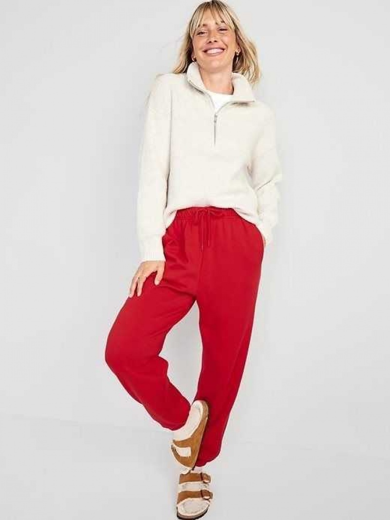 Old Navy Extra High-Waisted Jogger Sweatpants Red | FQV326451