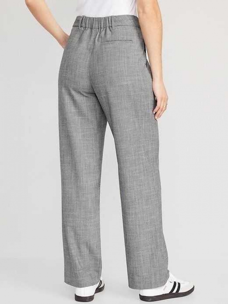 Old Navy Extra High-Waisted Pleated Taylor Trouser Wide-Leg Pants Light Grey | QOG541278