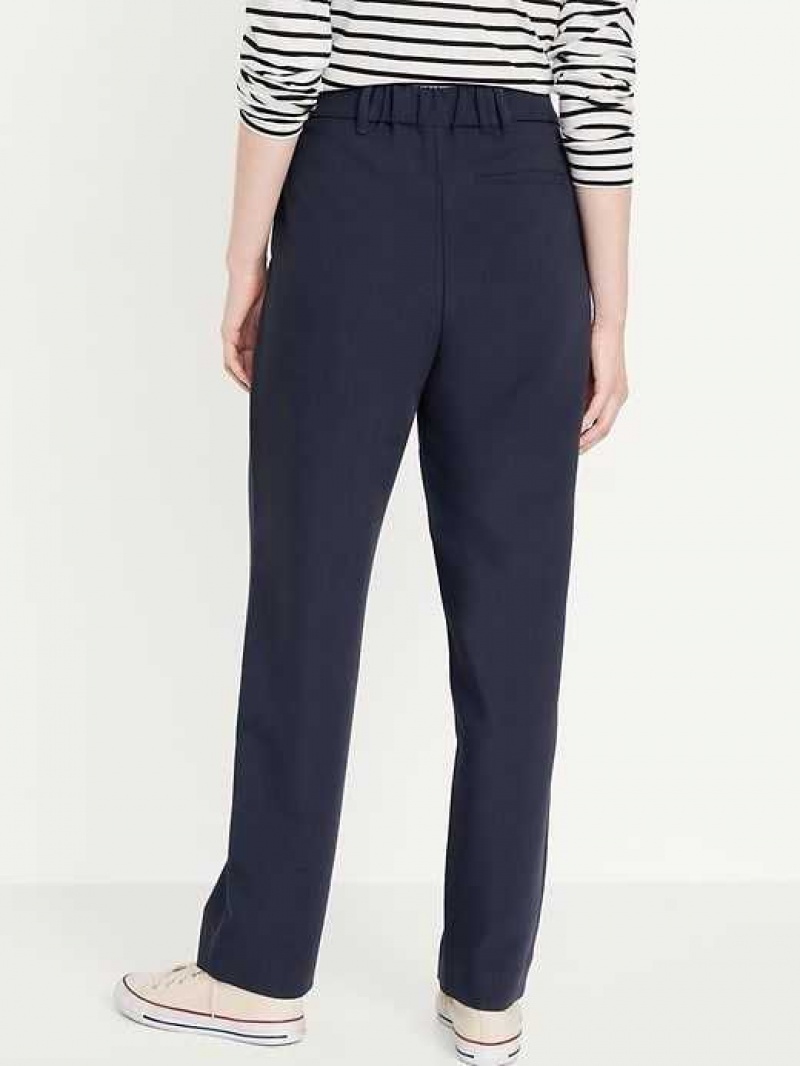 Old Navy Extra High-Waisted Pleated Taylor Trouser Suit Pants Navy | OSP839012