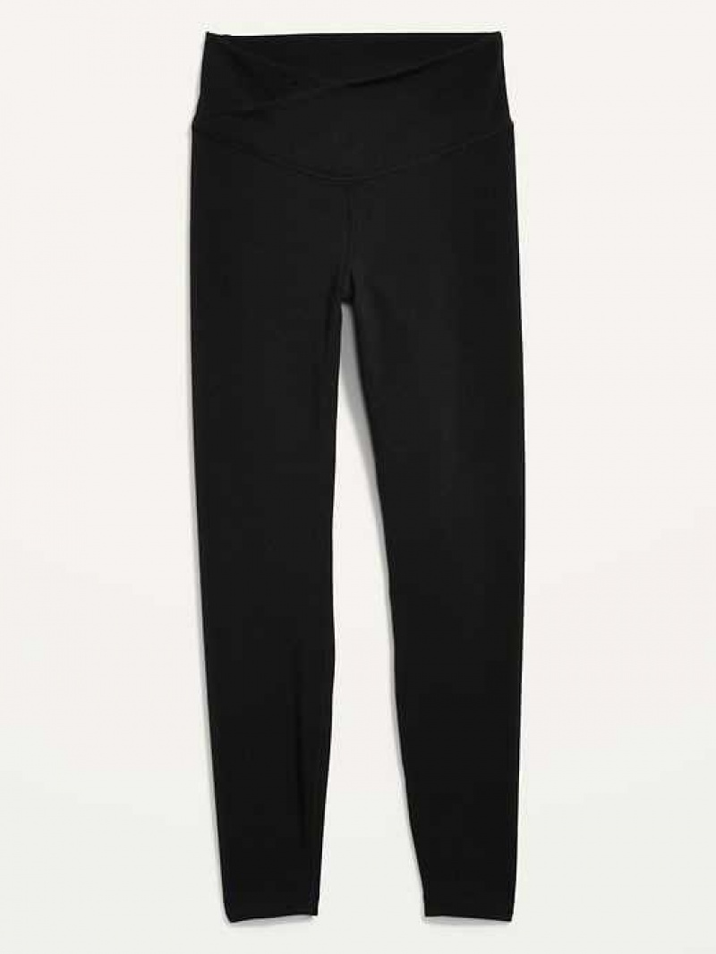 Old Navy Extra High-Waisted PowerChill 7/8 Leggings Black | QOV760293