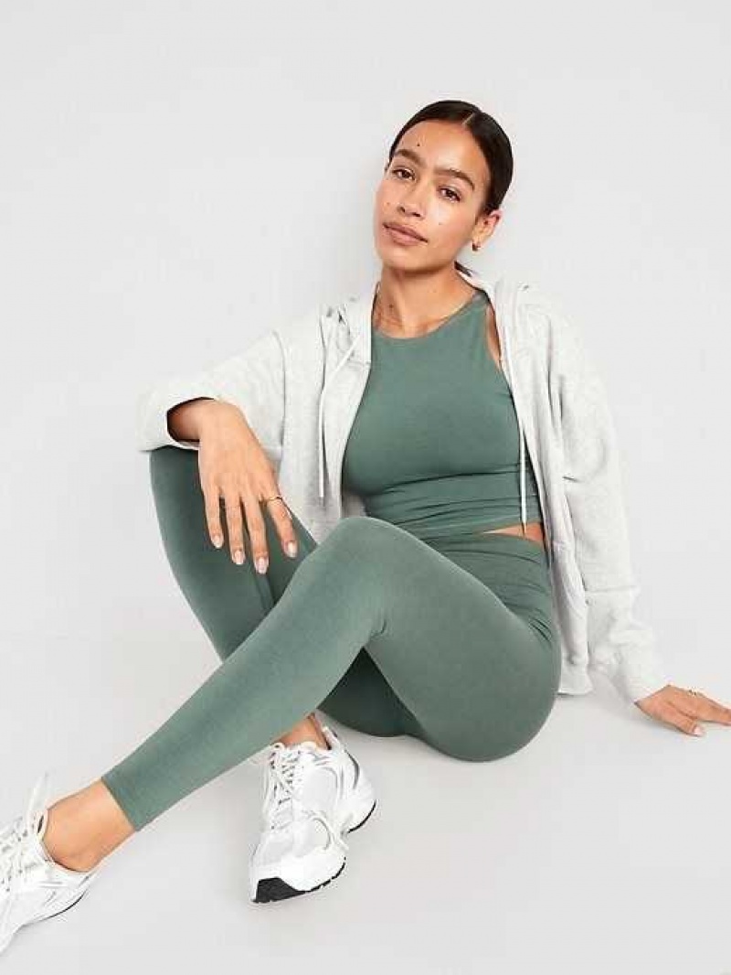 Old Navy Extra High-Waisted PowerChill 7/8 Leggings Grey | ONG582379