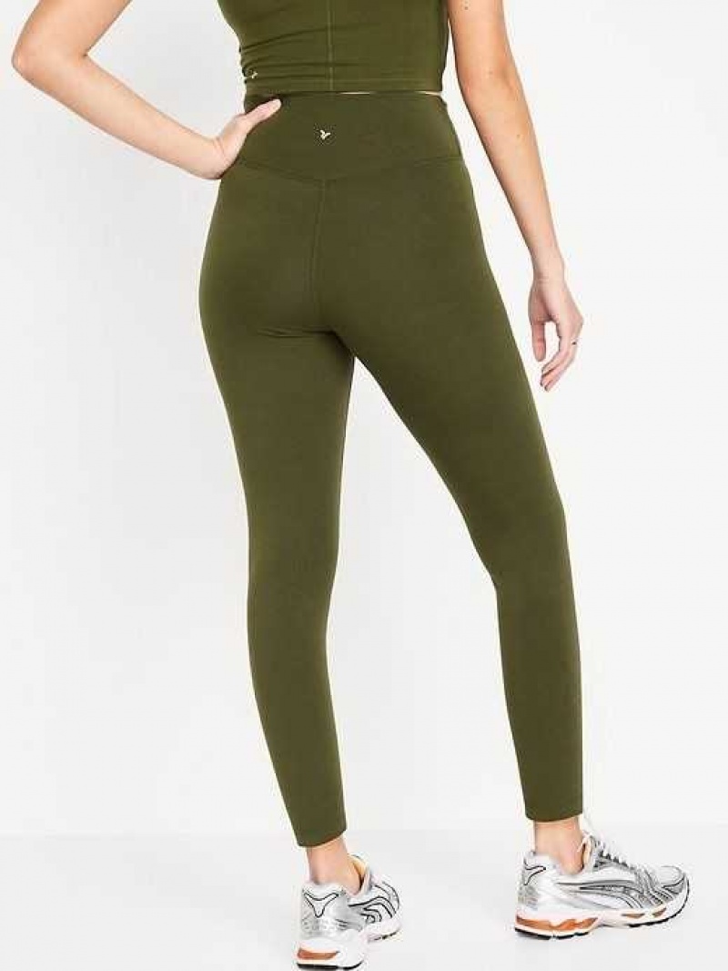 Old Navy Extra High-Waisted PowerChill 7/8 Leggings Conifer | NZD063914