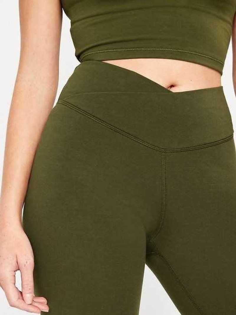 Old Navy Extra High-Waisted PowerChill 7/8 Leggings Conifer | NZD063914