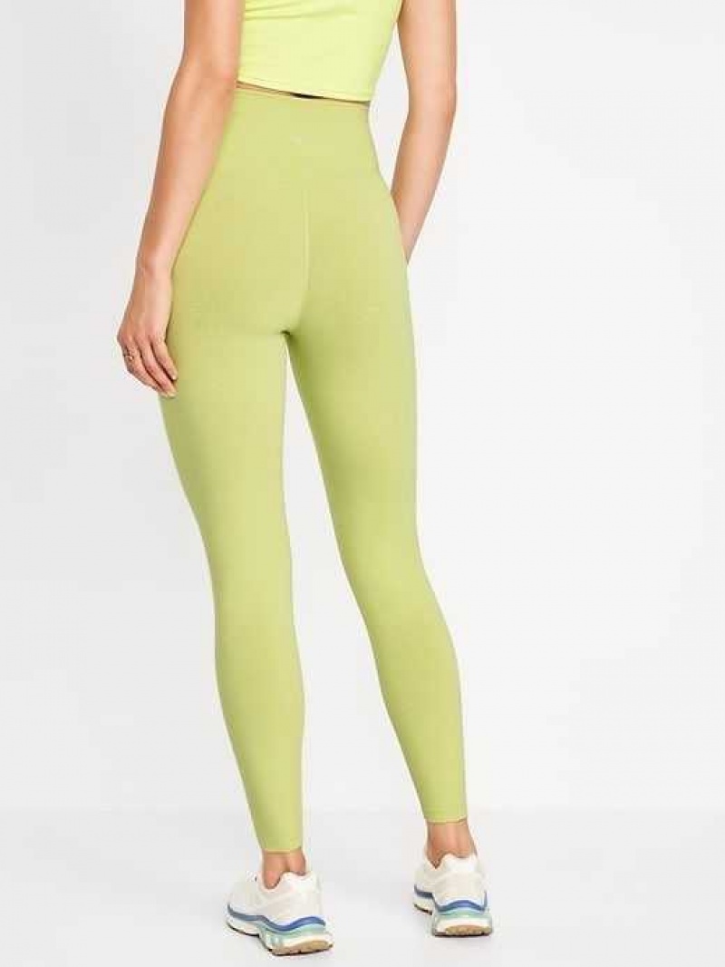 Old Navy Extra High-Waisted PowerChill 7/8 Leggings Citrine | WKQ739165