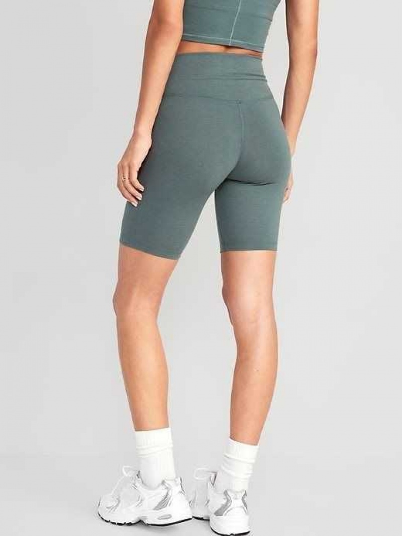 Old Navy Extra High-Waisted PowerChill Biker Shorts Grey | HOV013254