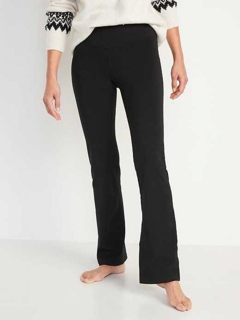 Old Navy Extra High-Waisted PowerChill Boot-Cut Yoga Pants 2-Pack Black | TDE796012