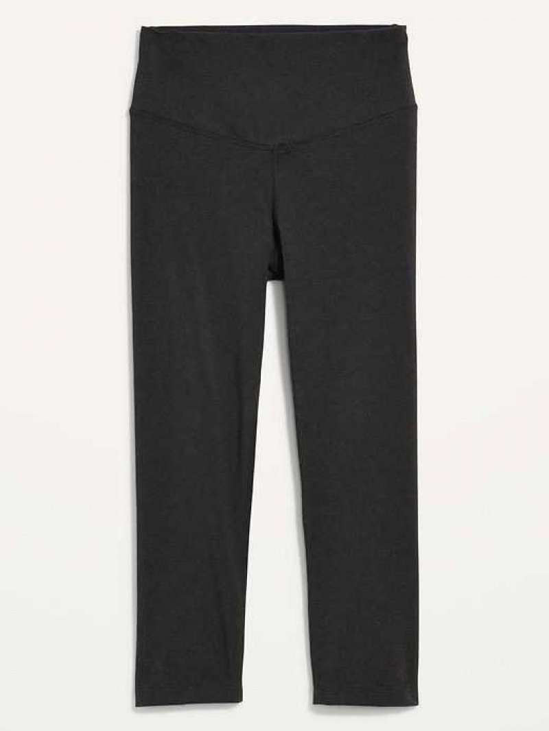 Old Navy Extra High-Waisted PowerChill Cropped Leggings Dark Grey | QEU048162