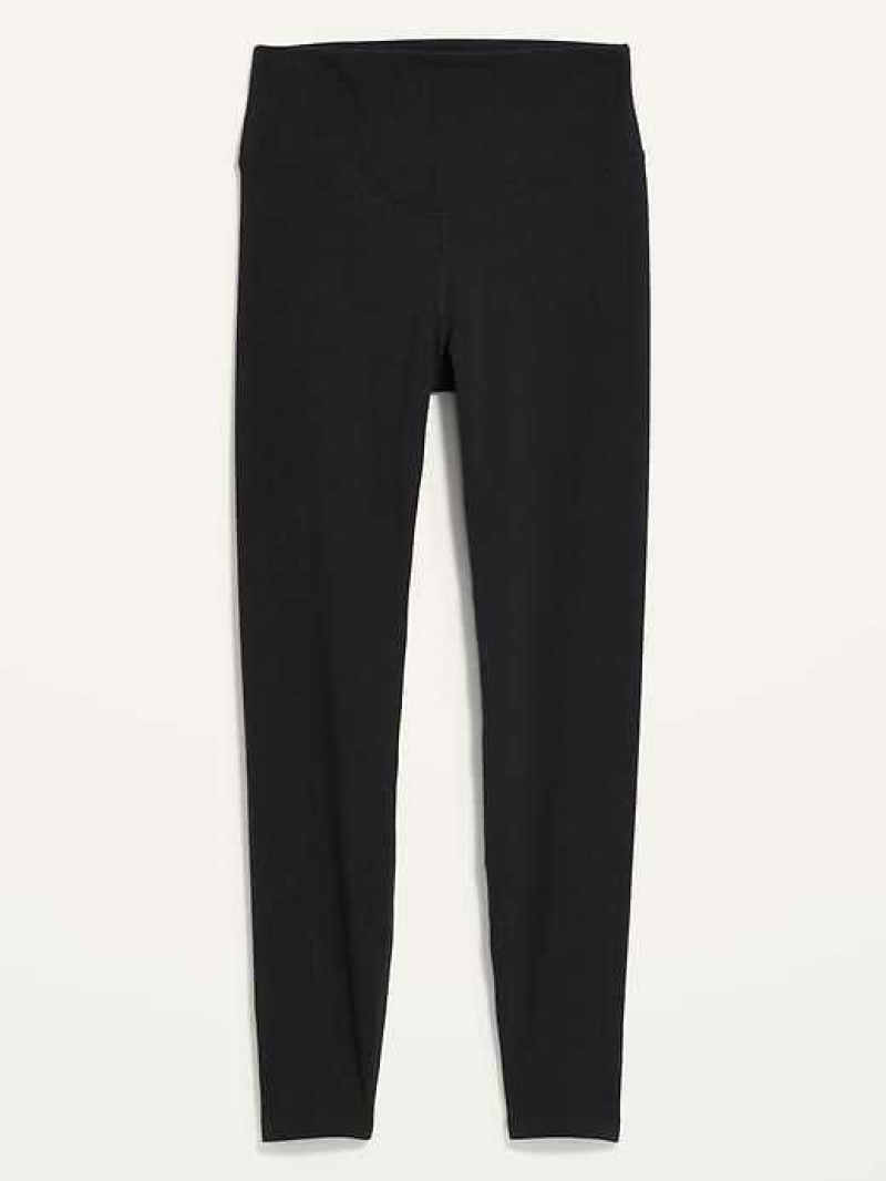 Old Navy Extra High-Waisted PowerChill Hidden-Pocket 7/8-Length Leggings Black | GPD241583