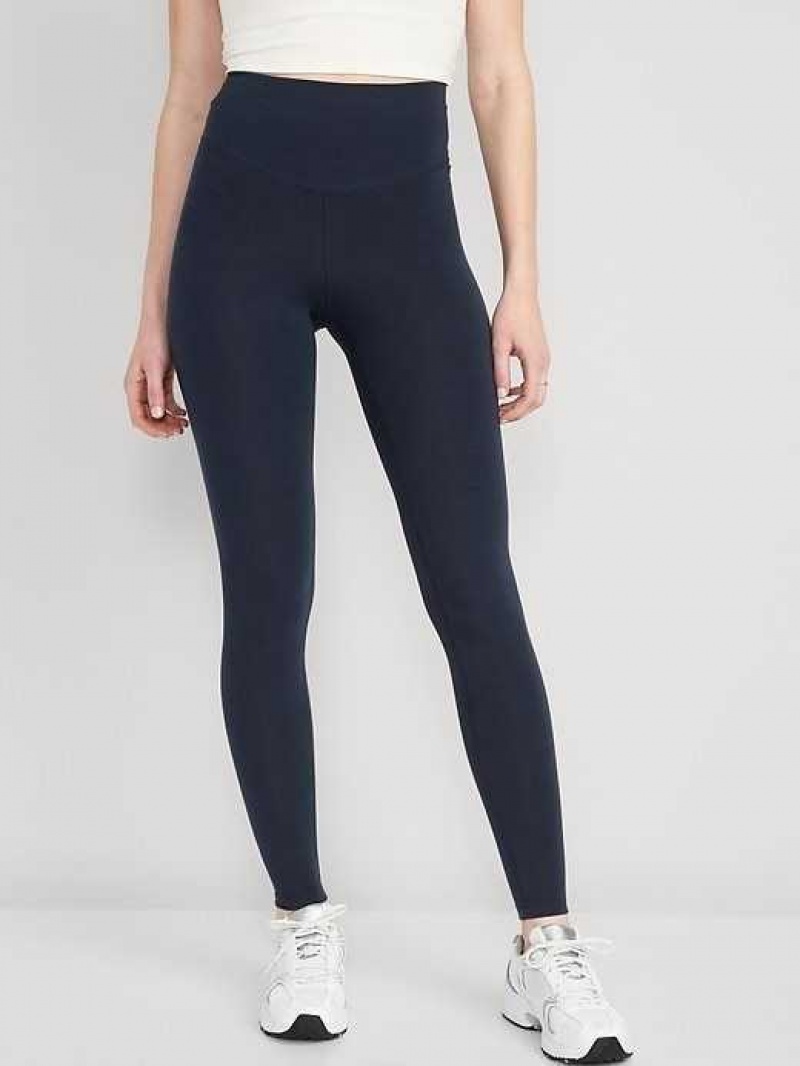 Old Navy Extra High-Waisted PowerChill Leggings Navy | JAR602418