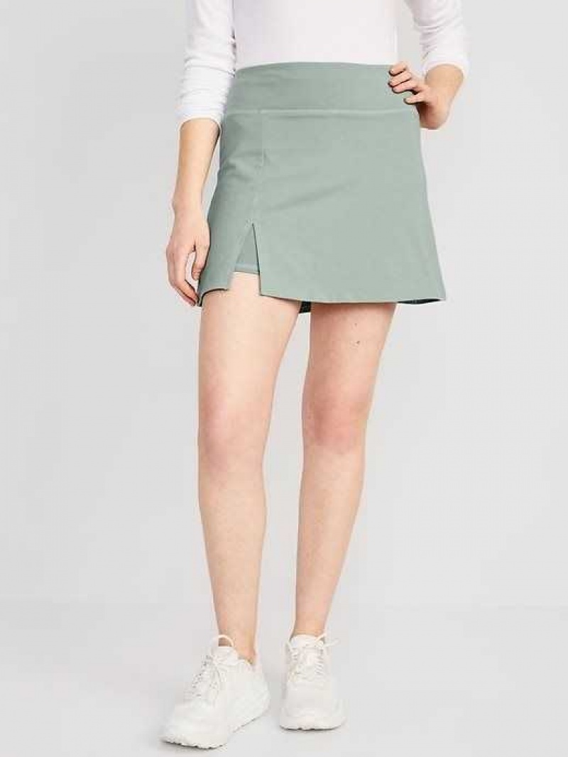 Old Navy Extra High-Waisted PowerChill Skort Rainy Season | KJW918250