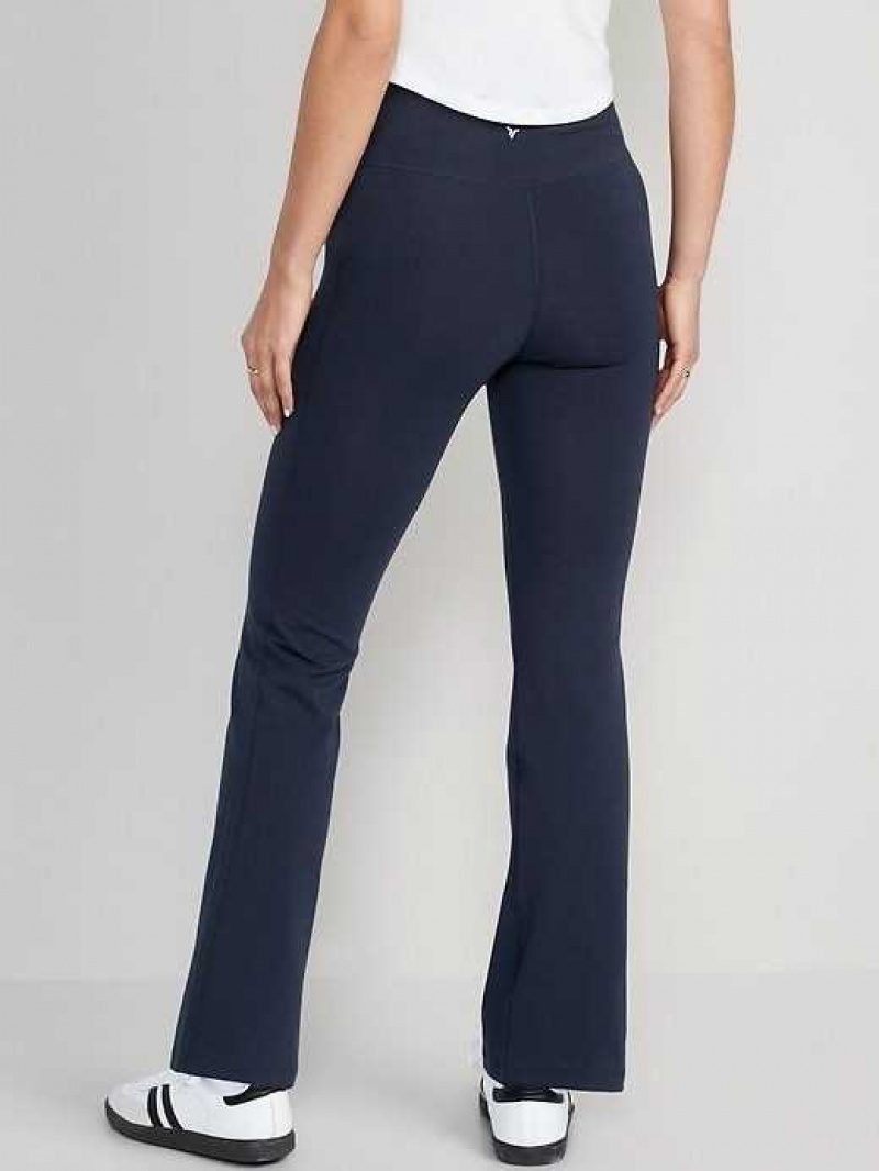 Old Navy Extra High-Waisted PowerChill Slim Boot-Cut Pants Navy | YEG290156