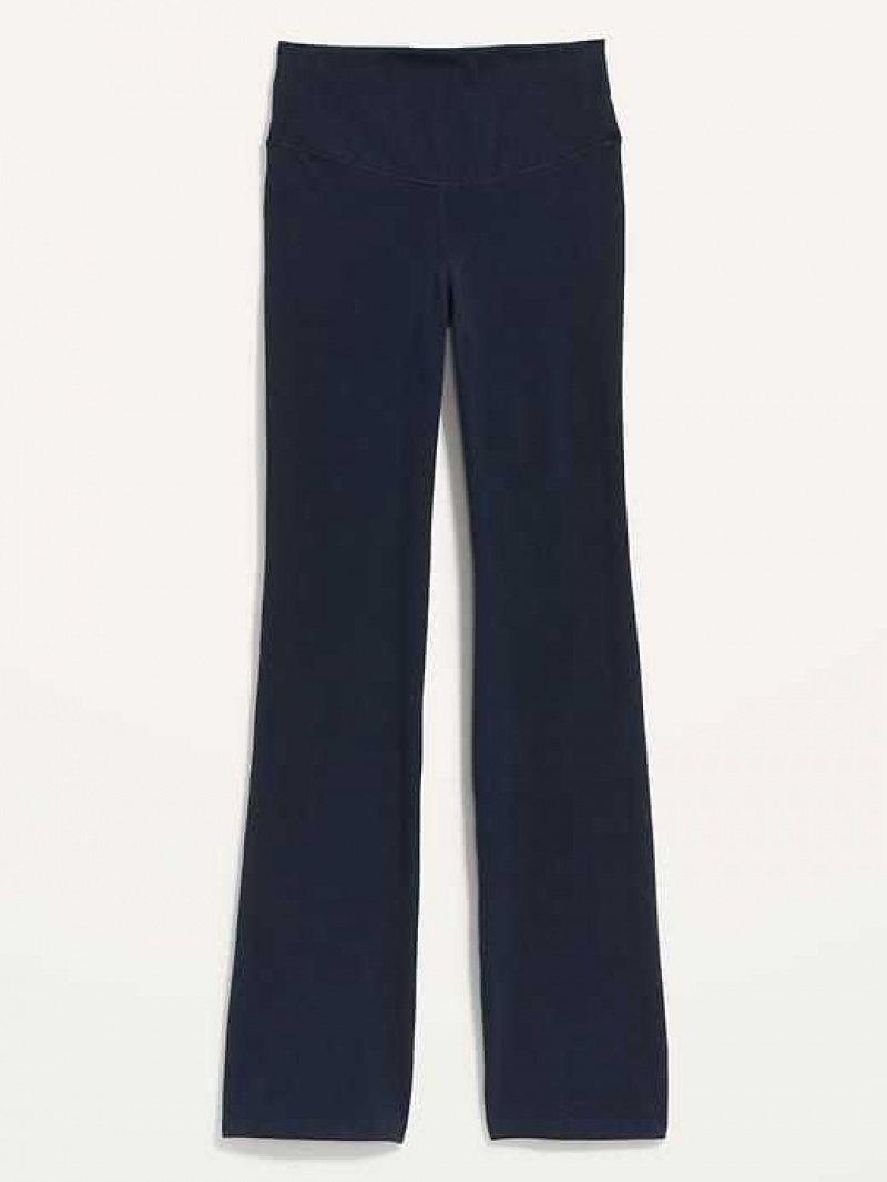 Old Navy Extra High-Waisted PowerChill Slim Boot-Cut Pants Navy | YEG290156