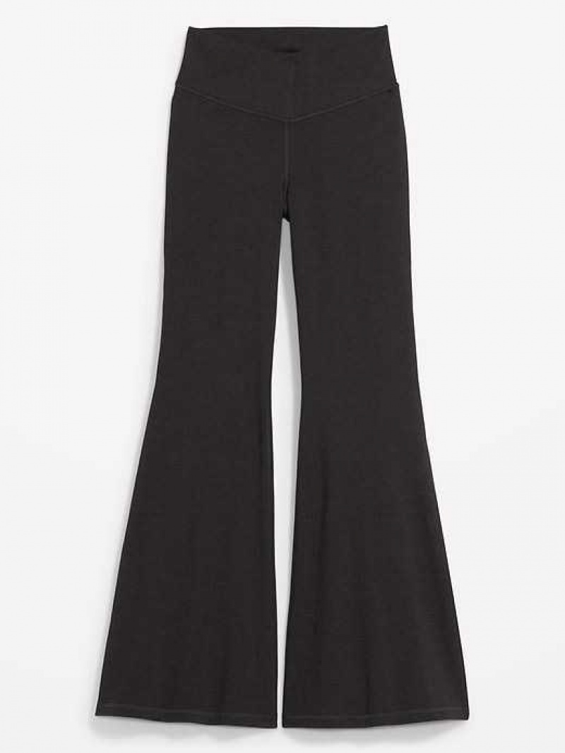 Old Navy Extra High-Waisted PowerChill Super-Flare Pants Dark Grey | RJV408367