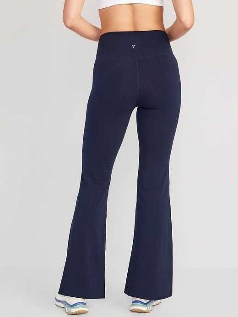 Old Navy Extra High-Waisted PowerChill Super-Flare Pants Navy | GNC703186