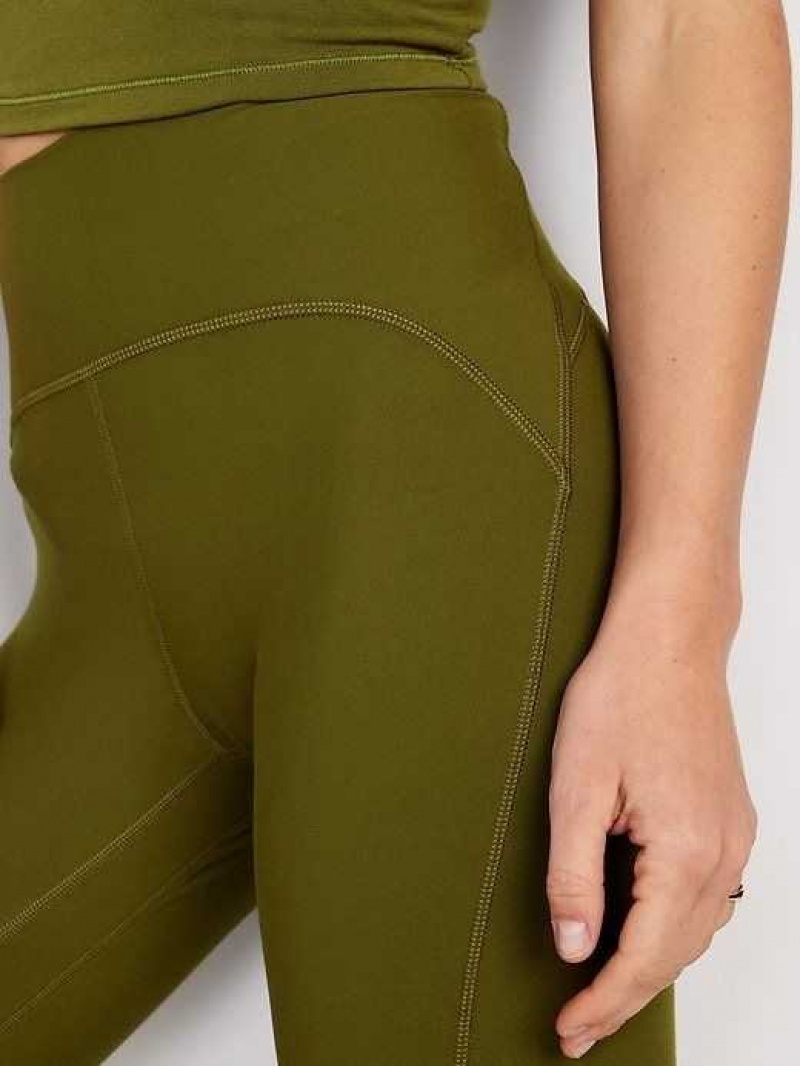 Old Navy Extra High-Waisted PowerLite Lycra ADAPTIV 7/8 Leggings Conifer | ZOM593426