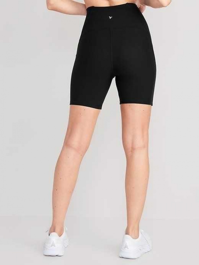 Old Navy Extra High-Waisted PowerLite Lycra ADAPTIV Biker Shorts Blackjack | DLP132954