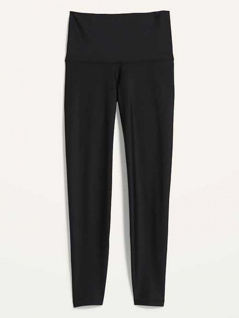 Old Navy Extra High-Waisted PowerSoft 7/8 Leggings Black | RQB781935