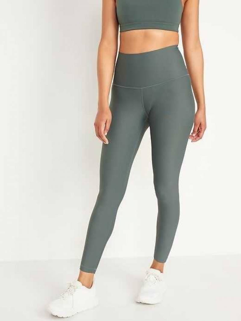 Old Navy Extra High-Waisted PowerSoft 7/8 Leggings Green | MXD713904