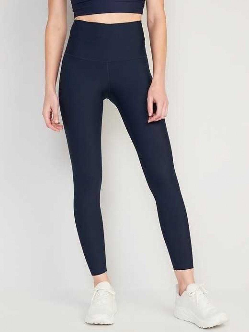 Old Navy Extra High-Waisted PowerSoft 7/8 Leggings Navy | BDI895740