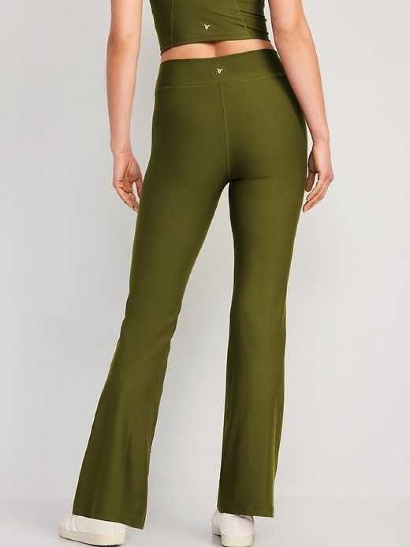 Old Navy Extra High-Waisted PowerSoft Flare Leggings Conifer | RYW548037