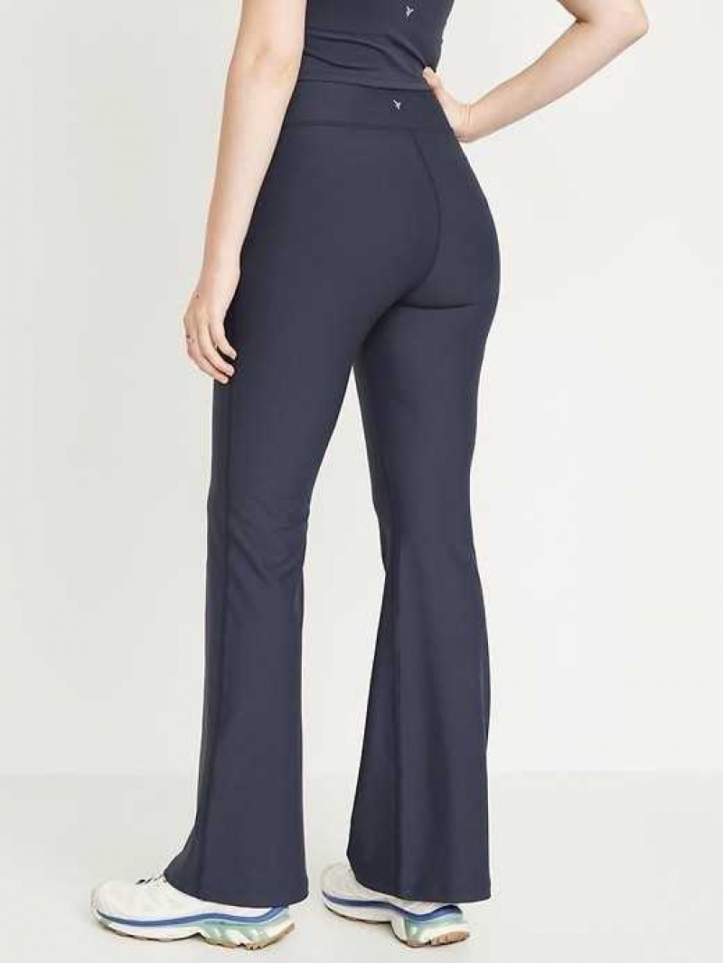 Old Navy Extra High-Waisted PowerSoft Flare Leggings Navy | DZB914856