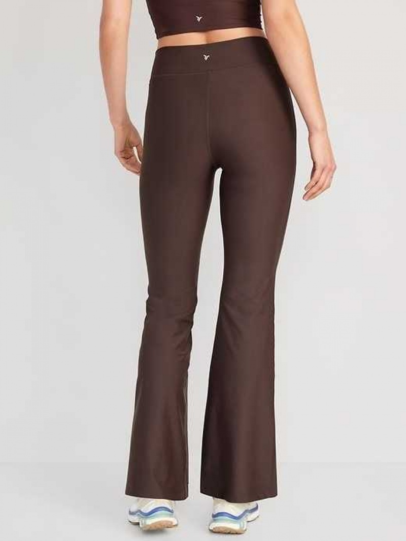 Old Navy Extra High-Waisted PowerSoft Flare Leggings French Roast | XBK370465