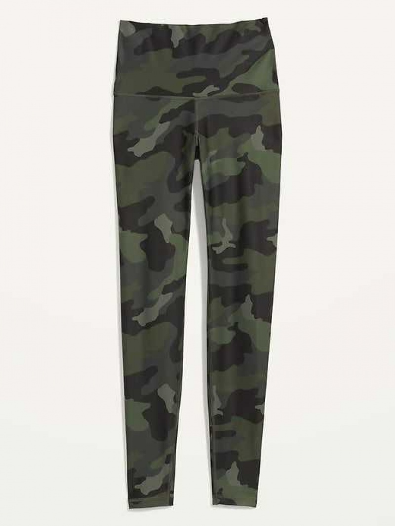 Old Navy Extra High-Waisted PowerSoft Leggings Green Camo | WUG493125