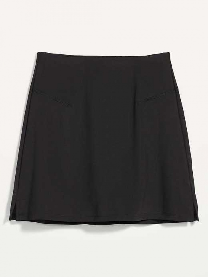 Old Navy Extra High-Waisted PowerSoft Skort Black | TFU251496