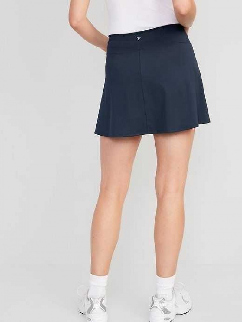 Old Navy Extra High-Waisted PowerSoft Skort Navy | LNH861324