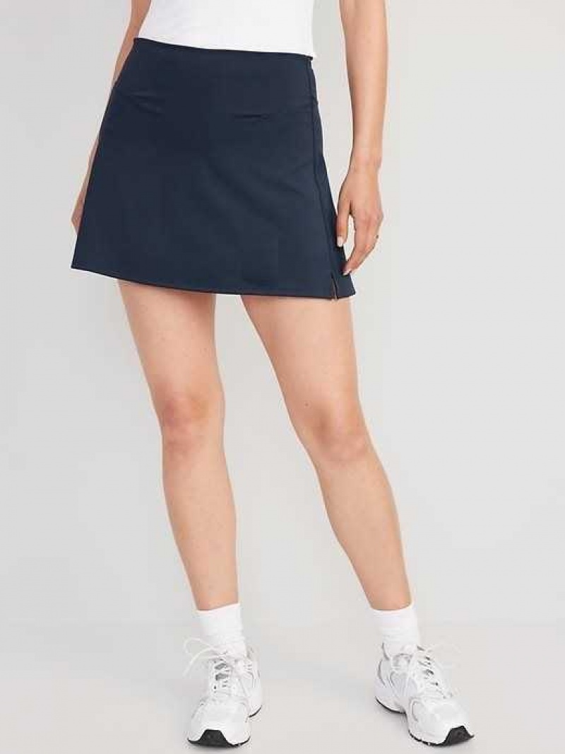 Old Navy Extra High-Waisted PowerSoft Skort Navy | LNH861324