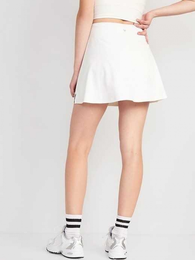 Old Navy Extra High-Waisted PowerSoft Skort White | IMK438692