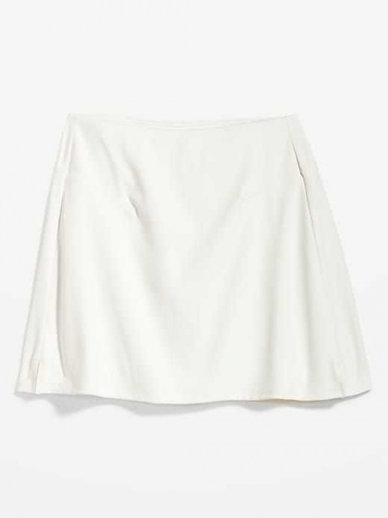 Old Navy Extra High-Waisted PowerSoft Skort White | IMK438692