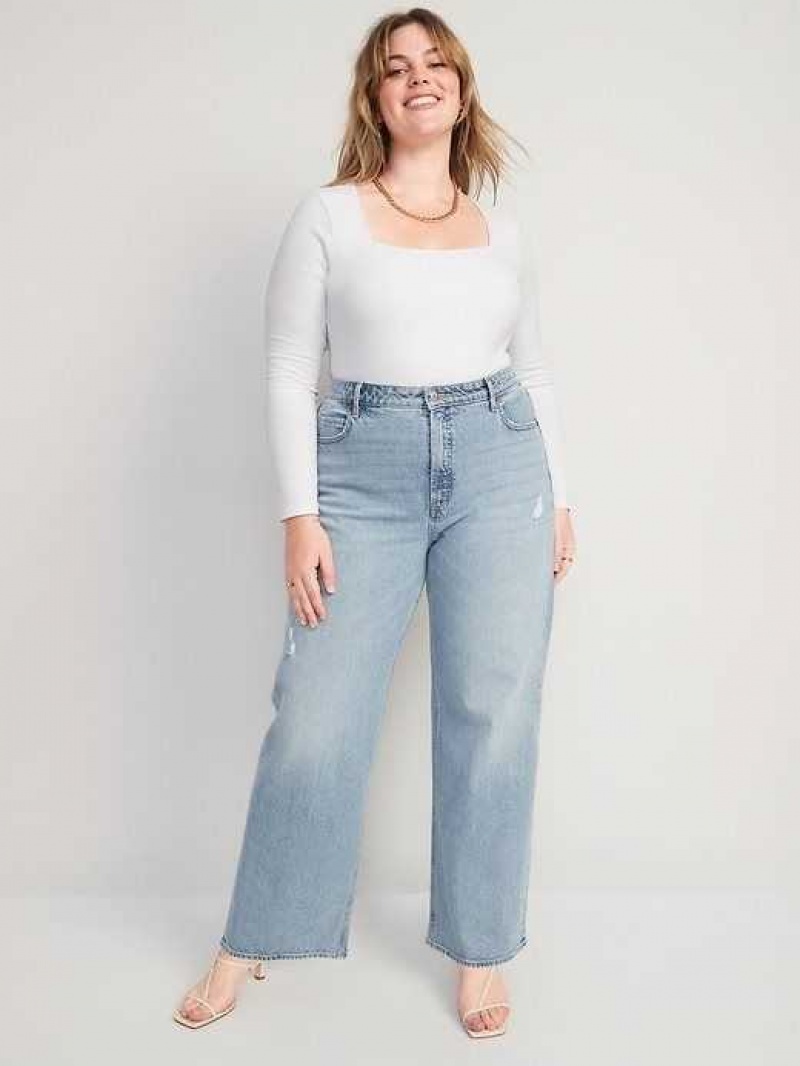 Old Navy Extra High-Waisted Ripped Wide-Leg Jeans Lois | KLI601875