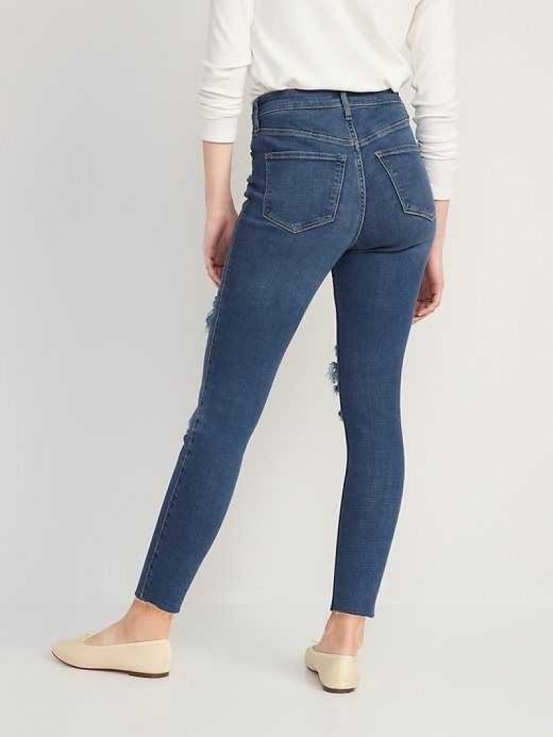 Old Navy Extra High-Waisted Rockstar 360 Stretch Super-Skinny Jeans Corella | TXR641802