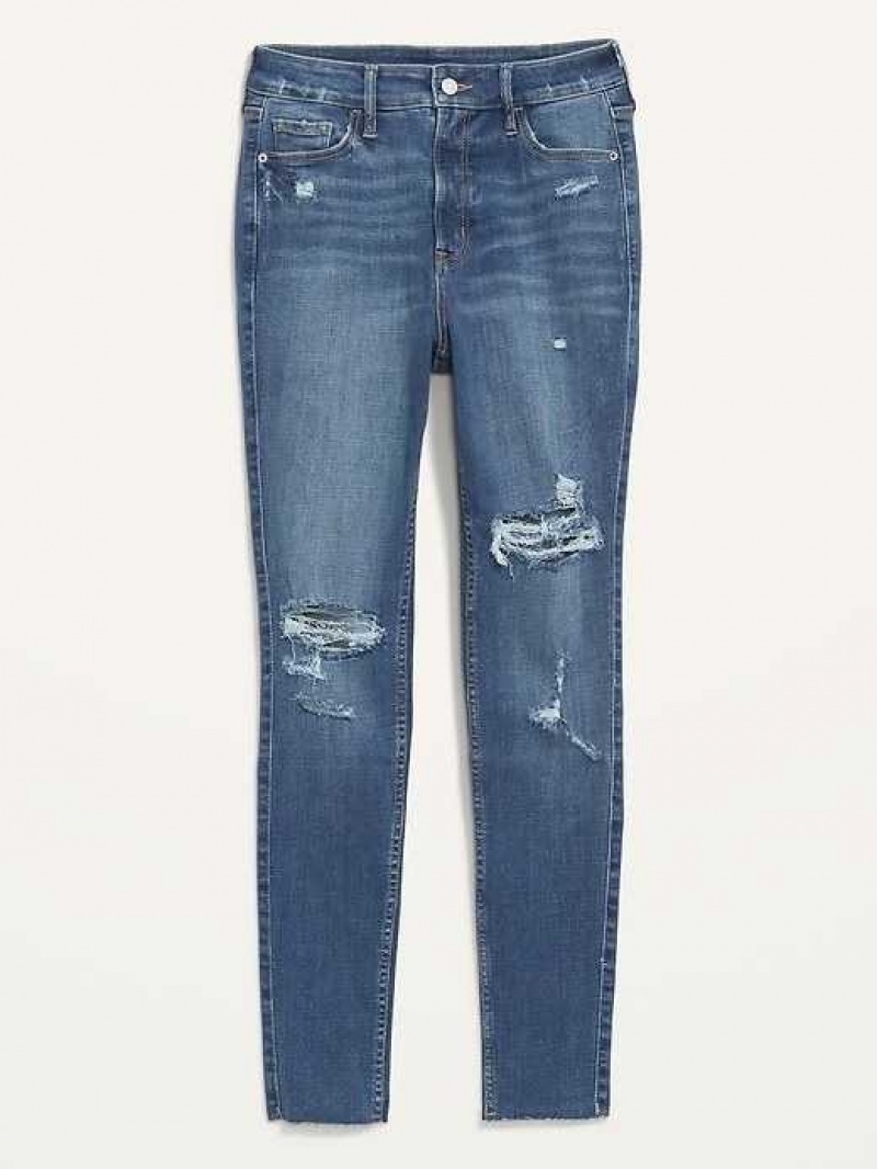 Old Navy Extra High-Waisted Rockstar 360 Stretch Super-Skinny Jeans Corella | TXR641802