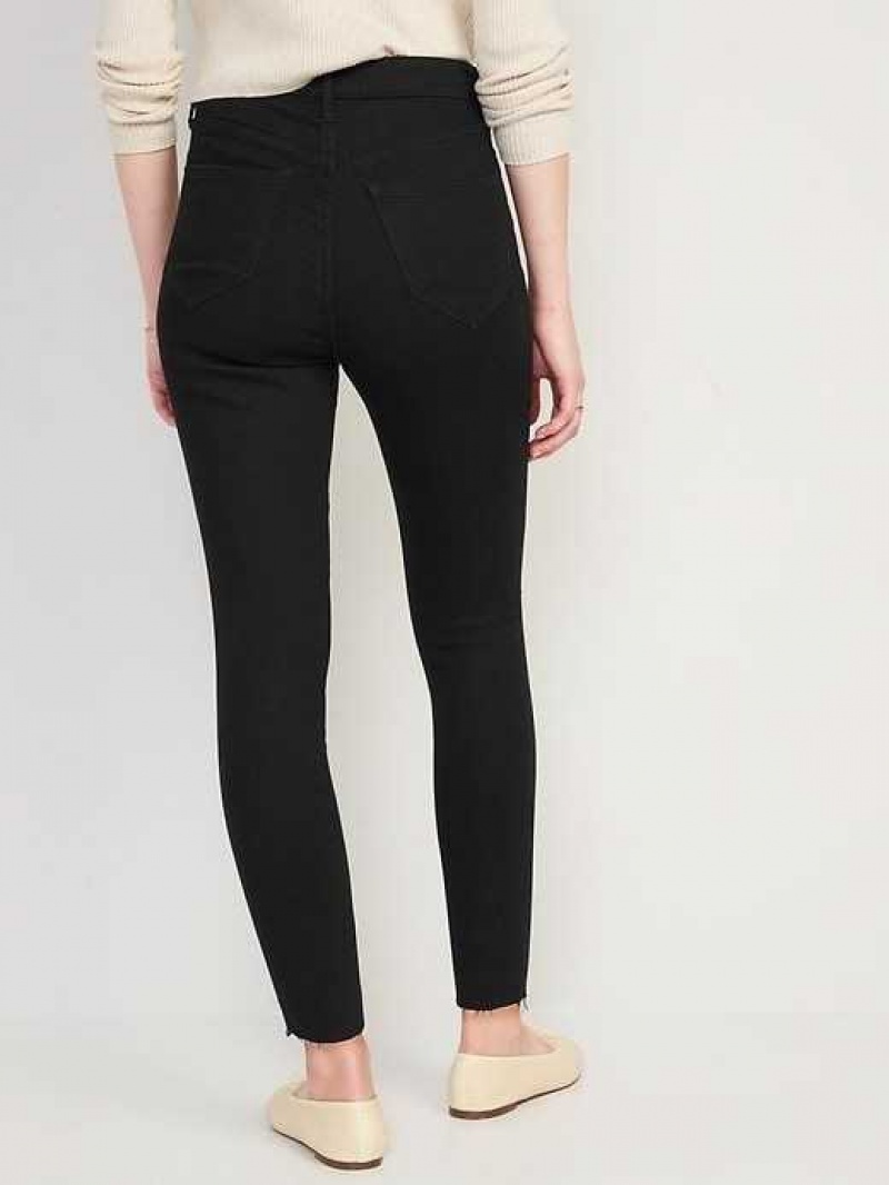 Old Navy Extra High-Waisted Rockstar 360 Stretch Super-Skinny Jeans Black | RNH065827