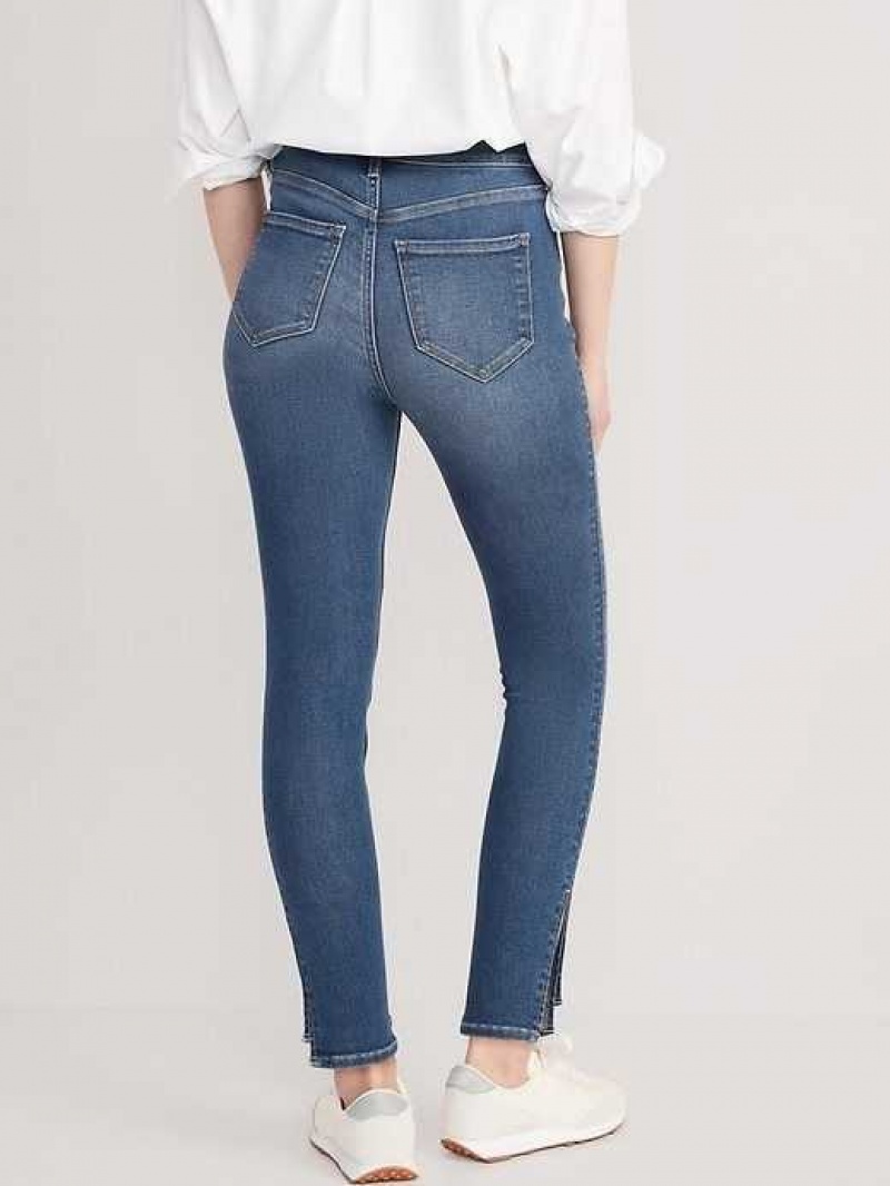 Old Navy Extra High-Waisted Rockstar 360 Stretch Super-Skinny Side-Slit Jeans Erma | IYQ284051