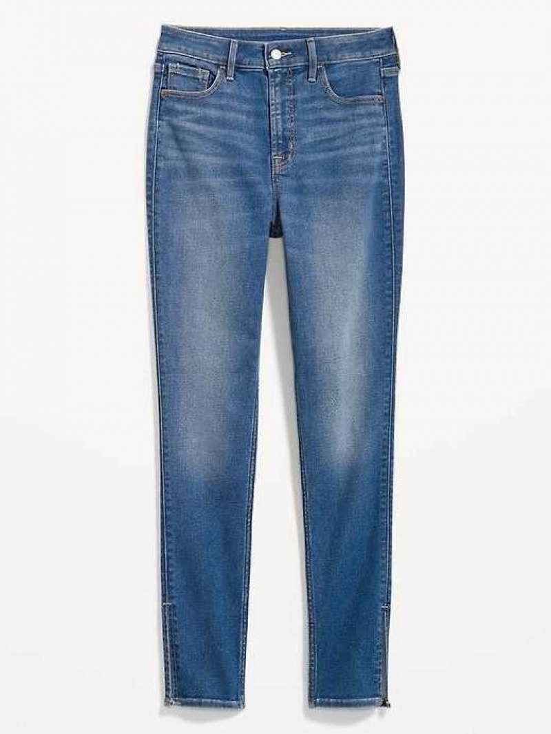 Old Navy Extra High-Waisted Rockstar 360 Stretch Super-Skinny Side-Slit Jeans Erma | IYQ284051