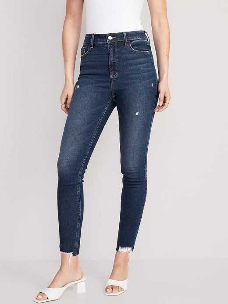 Old Navy Extra High-Waisted Rockstar 360 Stretch Super-Skinny Jeans Lia | FJB597862