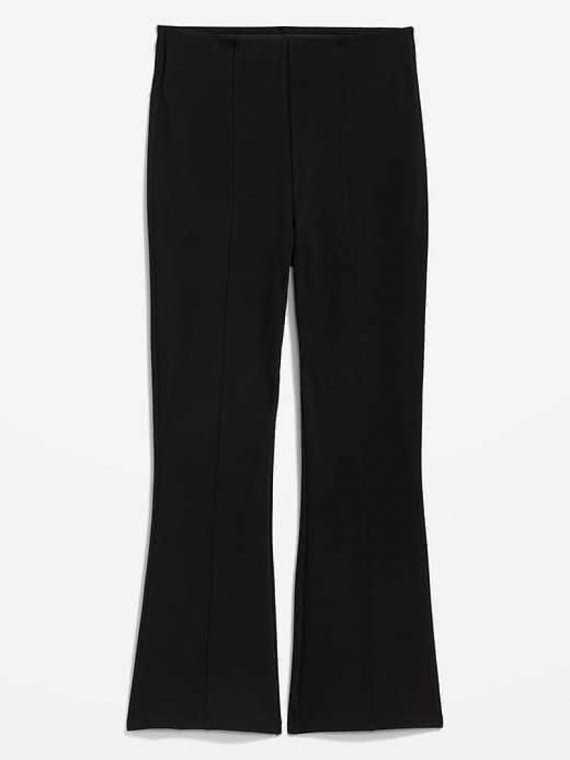 Old Navy Extra High-Waisted Stevie Crop Kick Flare Pants Blackjack | LAV621594