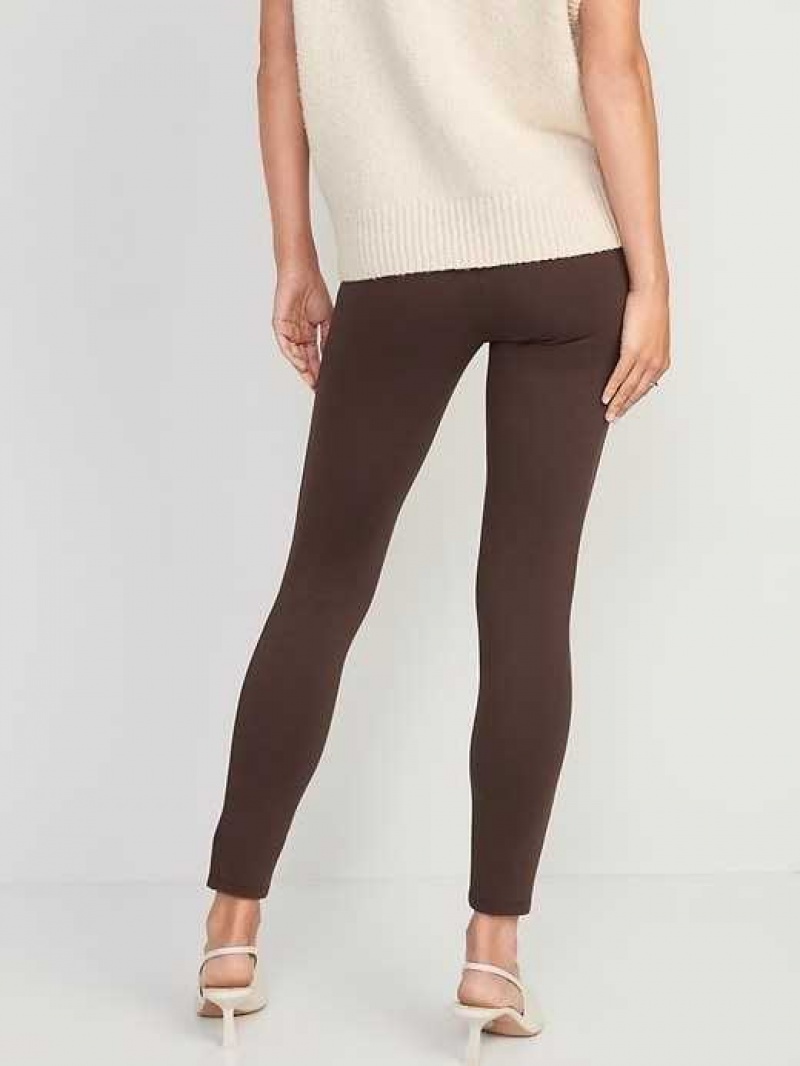 Old Navy Extra High-Waisted Stevie Skinny Ankle Pants French Roast | QXL150768