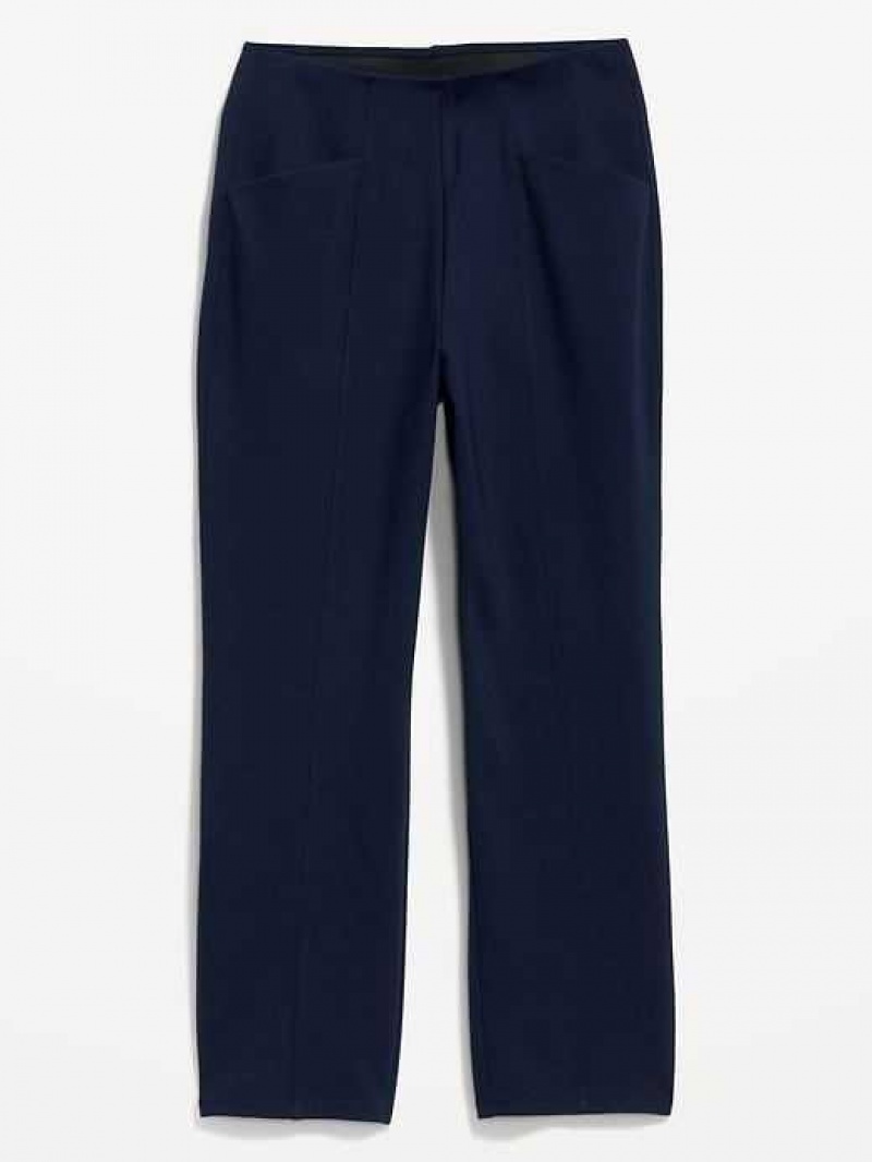 Old Navy Extra High-Waisted Stevie Straight Taper Ankle Pants Navy | LXO418053