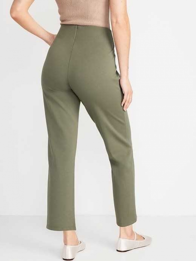 Old Navy Extra High-Waisted Stevie Straight Taper Ankle Pants Grey | ACP049385