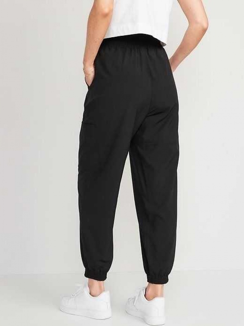 Old Navy Extra High-Waisted StretchTech Cargo Jogger Pants Black | CJF521879