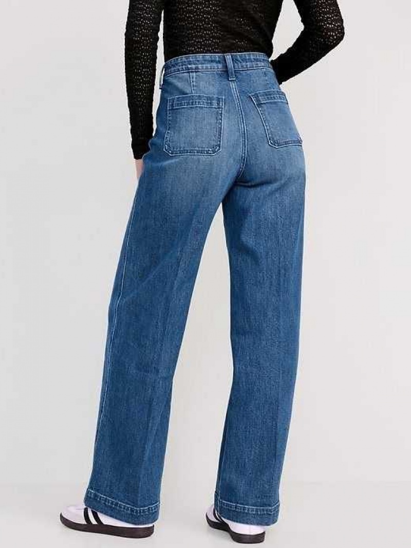 Old Navy Extra High-Waisted Trouser Wide-Leg Jeans Knowles | RHG432715